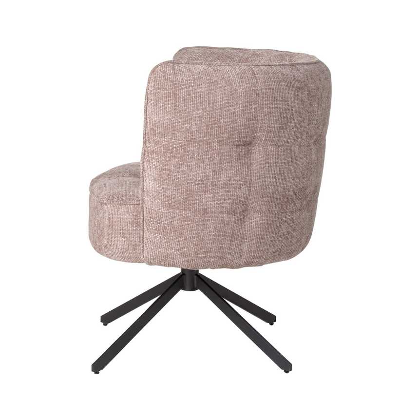 Odin karfás bársony forgószék