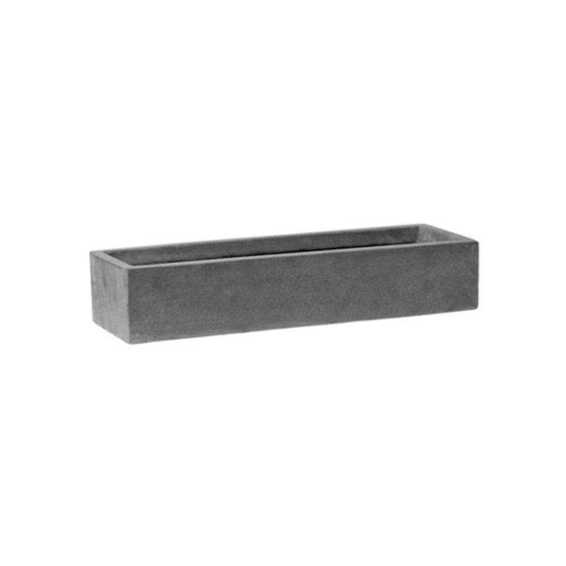 Balcony Slim Low stone planter 50x15
