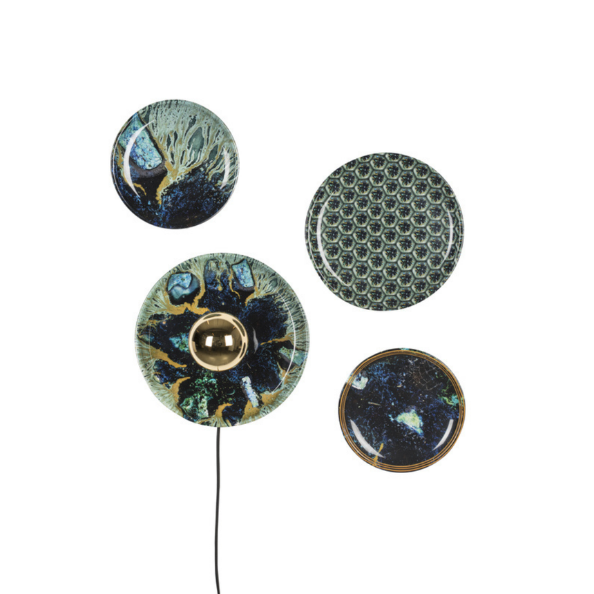 Luciene glass wall lamp