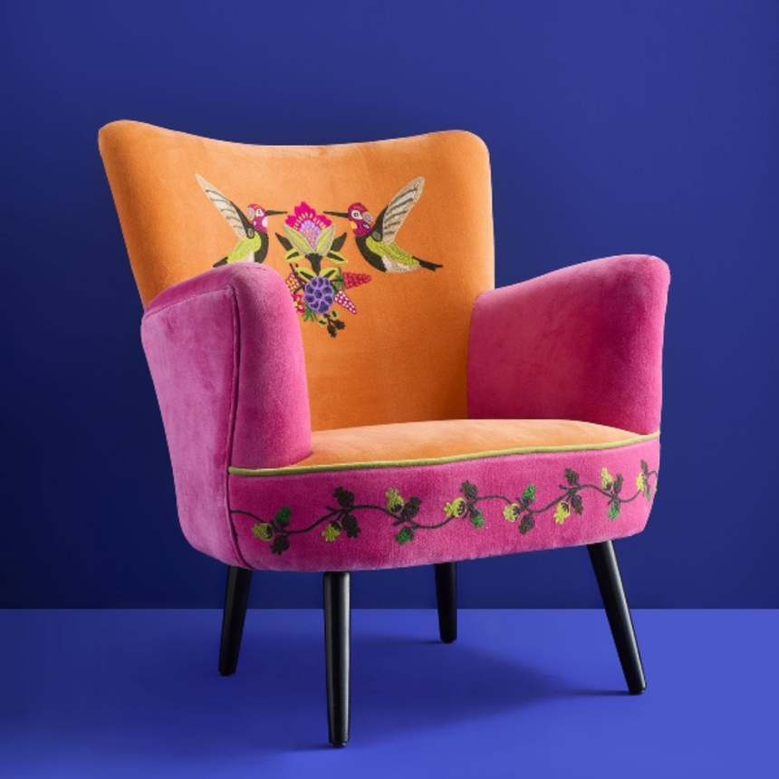 Hummingbird bársony fotel