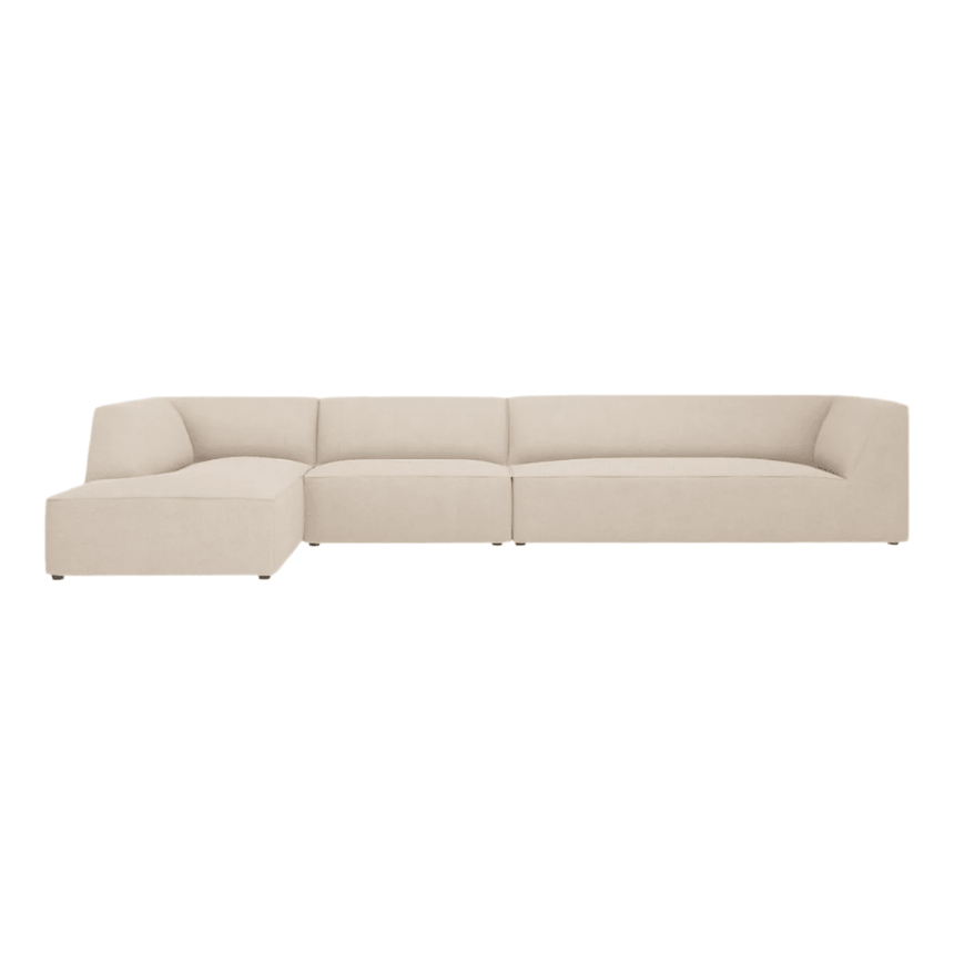 Ruby balos szövet sarokkanapé 366x180