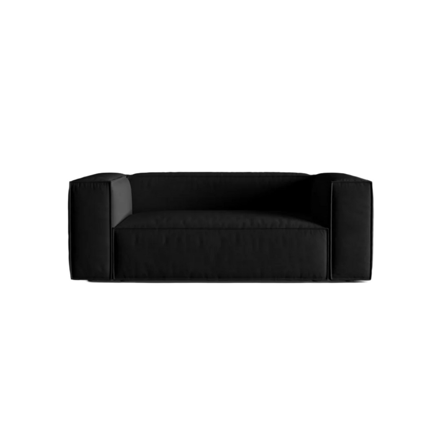Ruby 2-seater velvet sofa