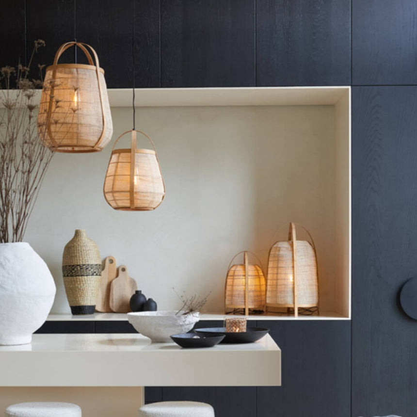 Jacinto bamboo table lamp