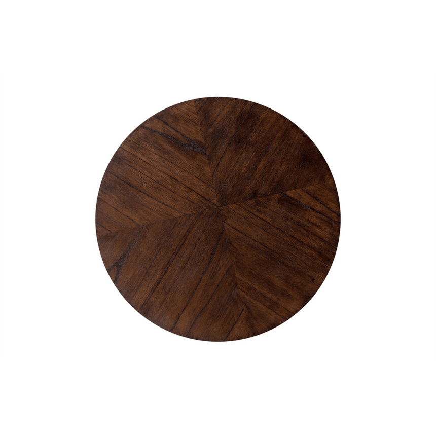 Congo wooden storage table Ø50