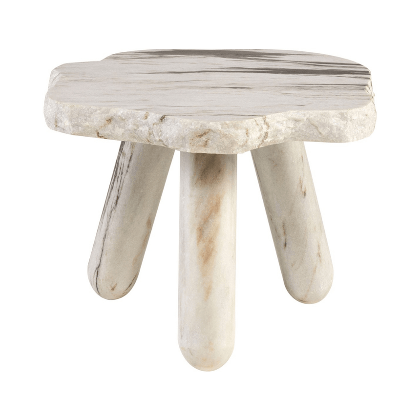 Rocky marble side table