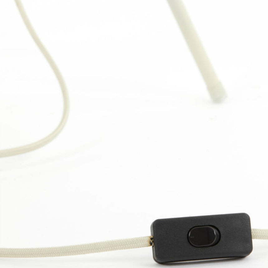 Plumeria szövet asztali lámpa Ø25