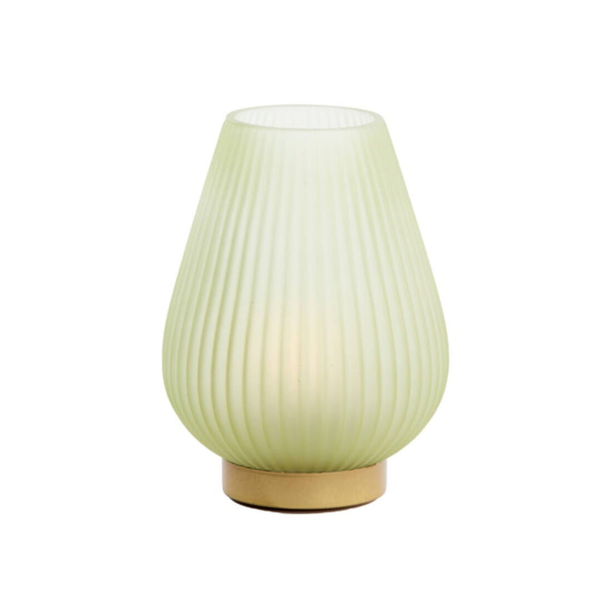 Tajera üveg asztali lámpa matt Ø14,5