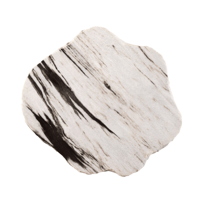 Rocky marble side table