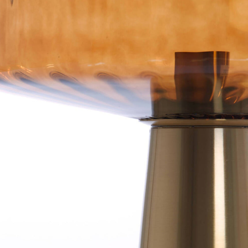 Pleat üveg asztali lámpa Ø40