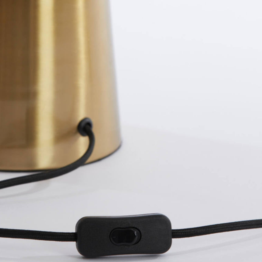 Pleat üveg asztali lámpa Ø40