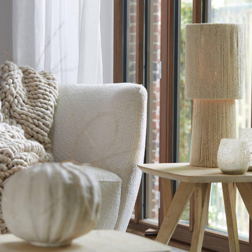 Pitino juta asztali lámpa Ø21,5