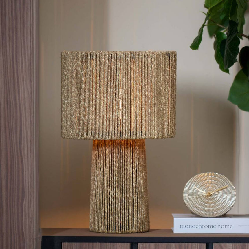 Pitino juta asztali lámpa Ø31,5