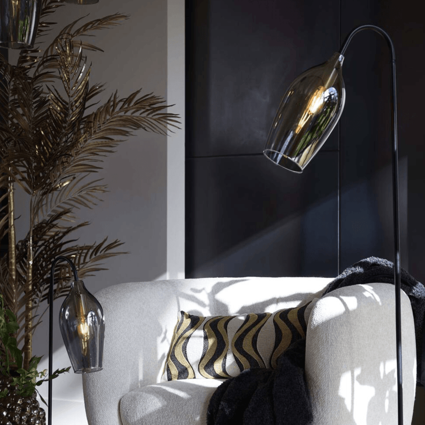 Lukaro glass floor lamp