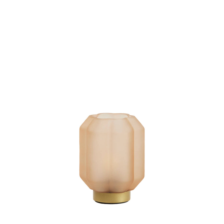 Yvias üveg asztali lámpa matt Ø13