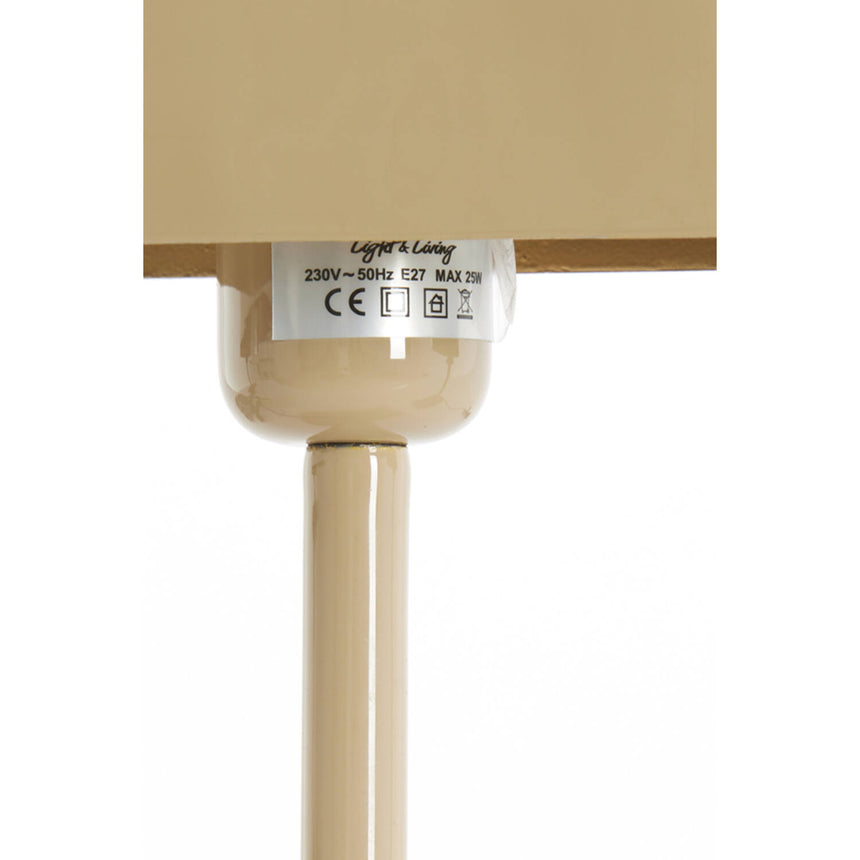 Elenie asztali lámpa – Fényes sand fém