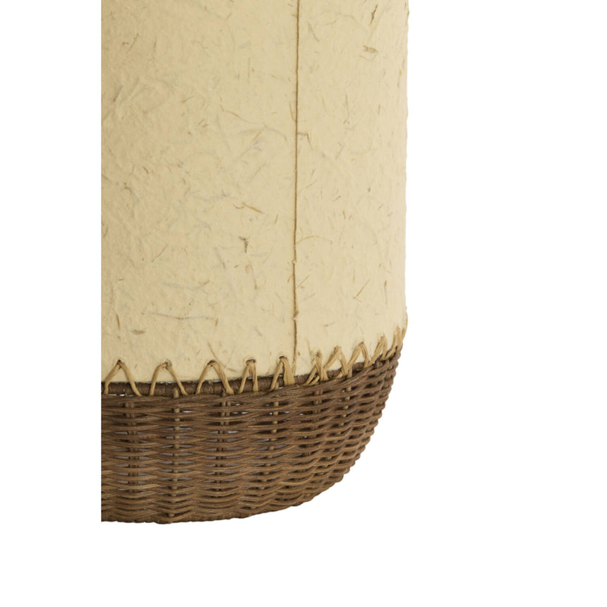 Tio dekoratív asztali lámpa – Magas, karcsú kivitel rattan és papír kombinációjával