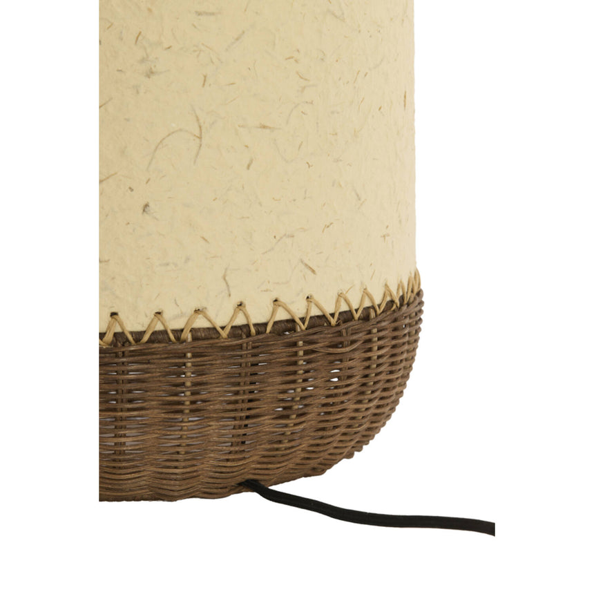 Tio asztali lámpa – Organikus gomba forma, papír és rattan kombinációjával