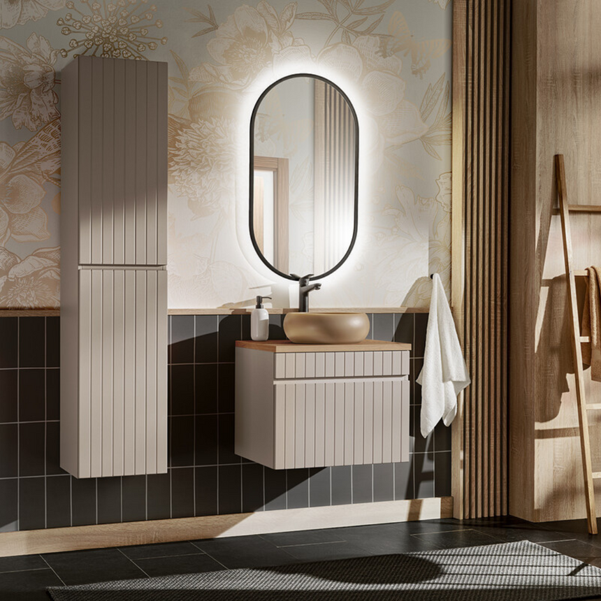 Apollo fém fürdőszoba tükör