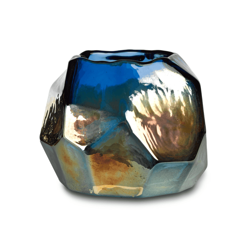 Graphic Luster glass candle holder