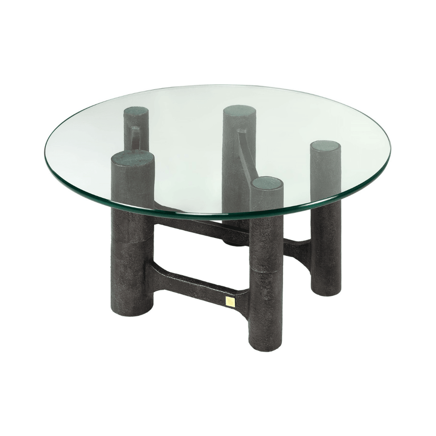 Shad glass coffee table Ø75