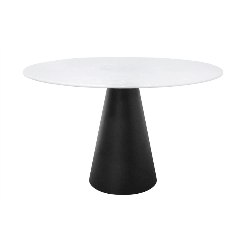 Cone marble dining table Ø120