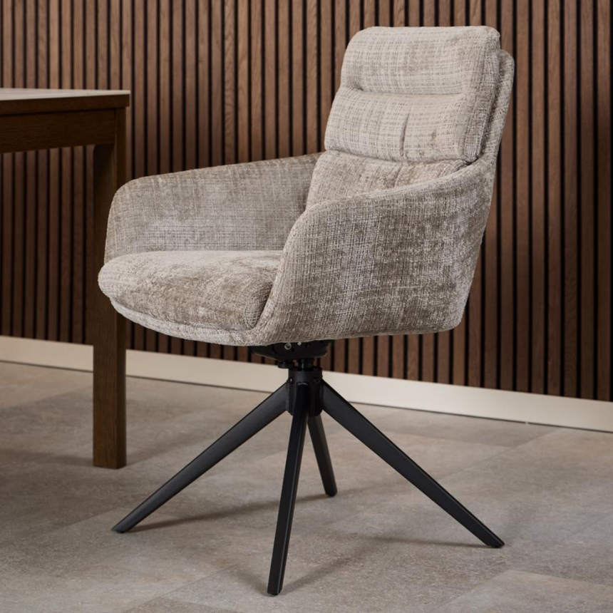 Eddie fabric swivel chair