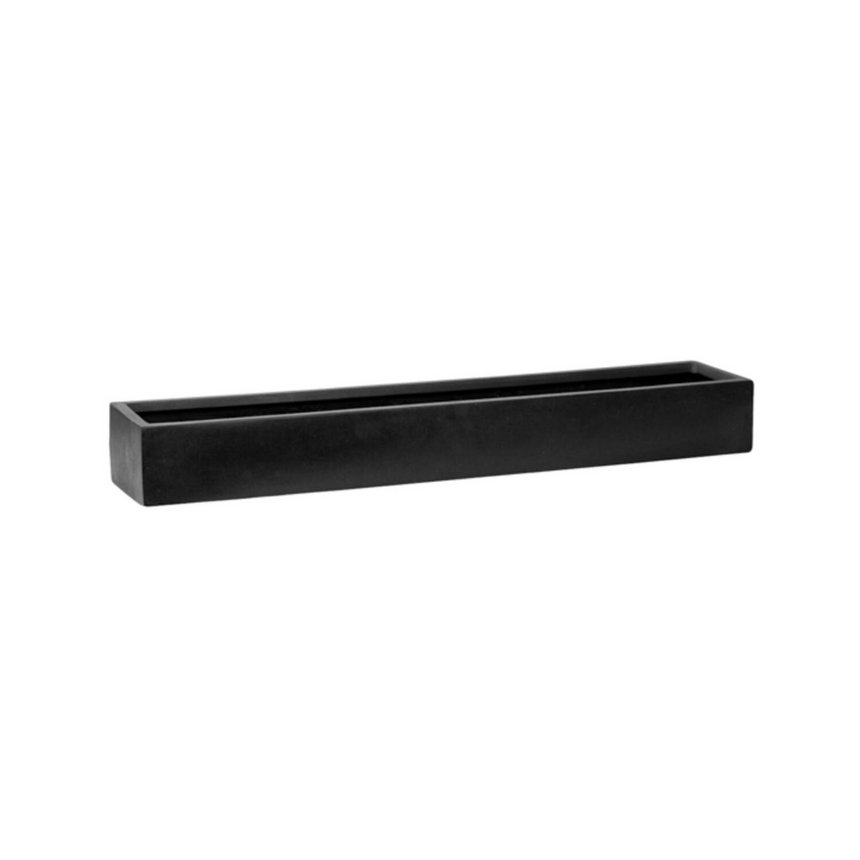 Balcony Slim Low stone planter 80x15