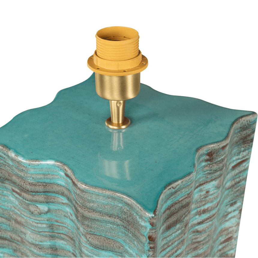 Ripple clay table lamp base