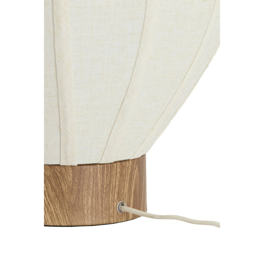 Kyzo asztali lámpa – Fa hatású váz lennel