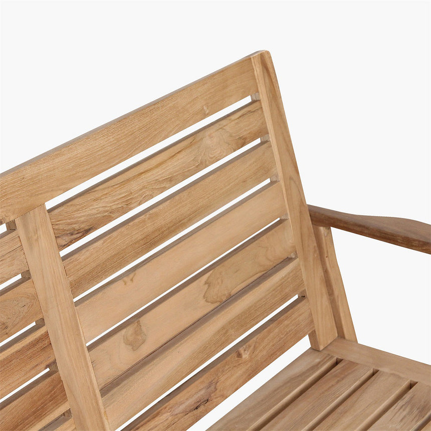 Odin wooden garden bench