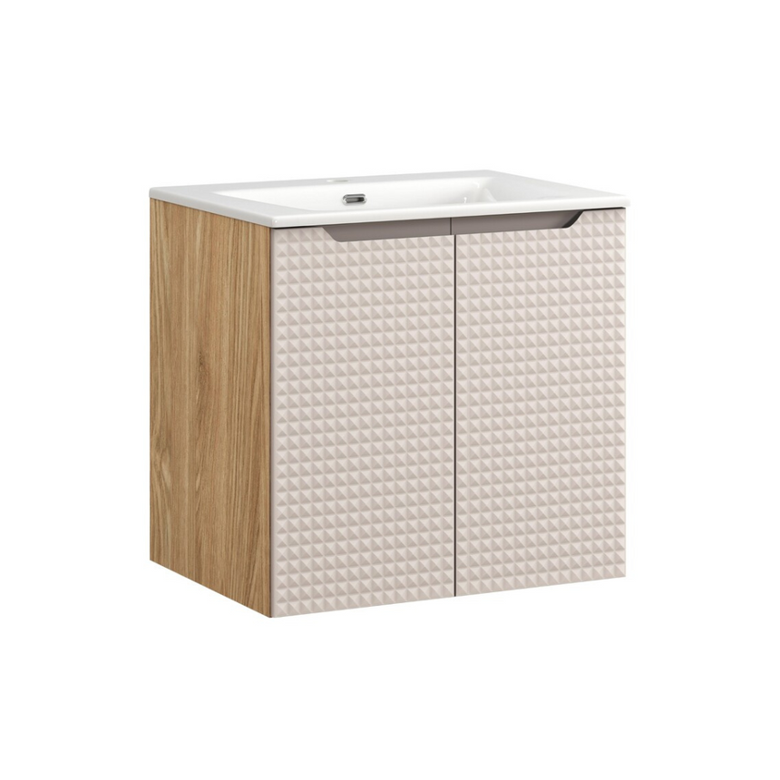 Baggy woven chenille pouf