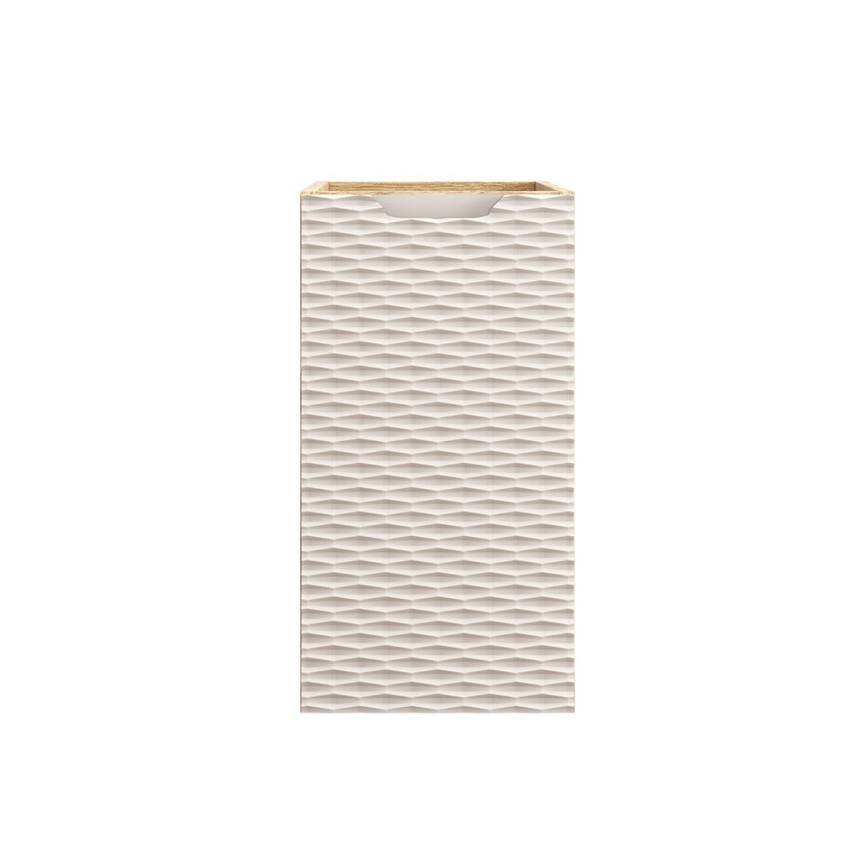 Baggy woven chenille pouf