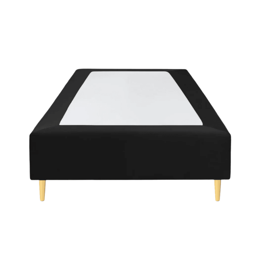 Whale velvet bed frame 90x200 with gold legs