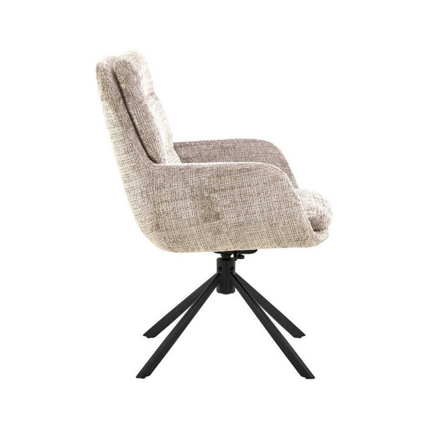 Eddie fabric swivel chair