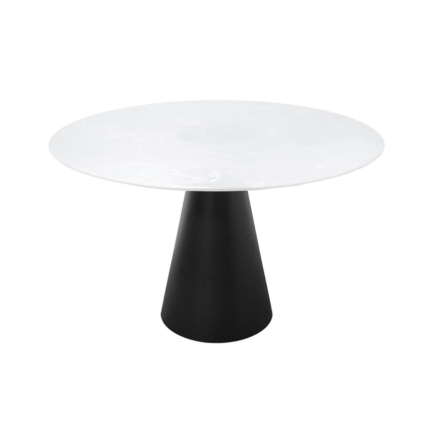 Cone marble dining table Ø120