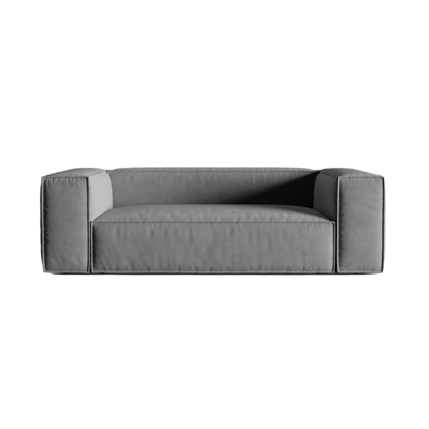 Ruby 2-seater velvet sofa