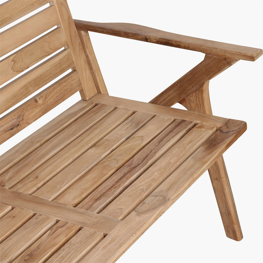 Odin wooden garden bench