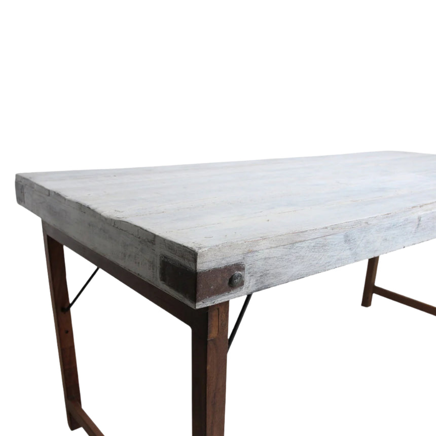 Dining wooden folding table 165x75
