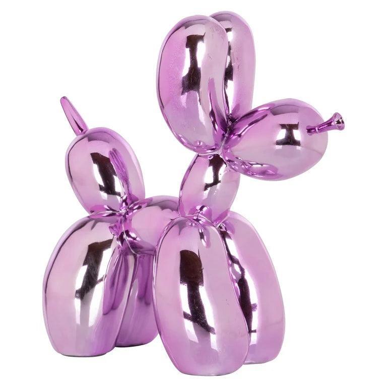 Dog pink műgyanta dekoráció - Dutch Home