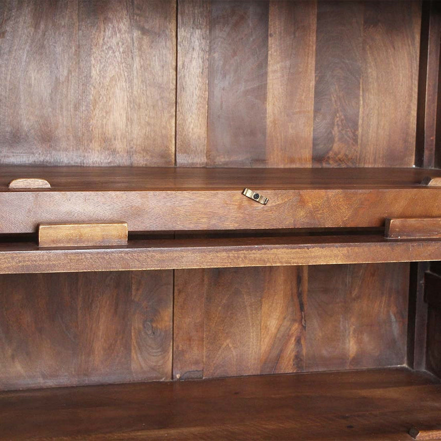 Library wooden cabinet 90x162