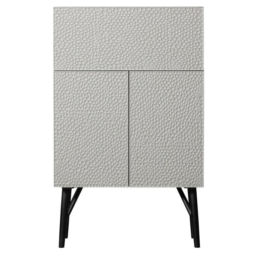 Carved 2 ajós fa bárszekrény-0