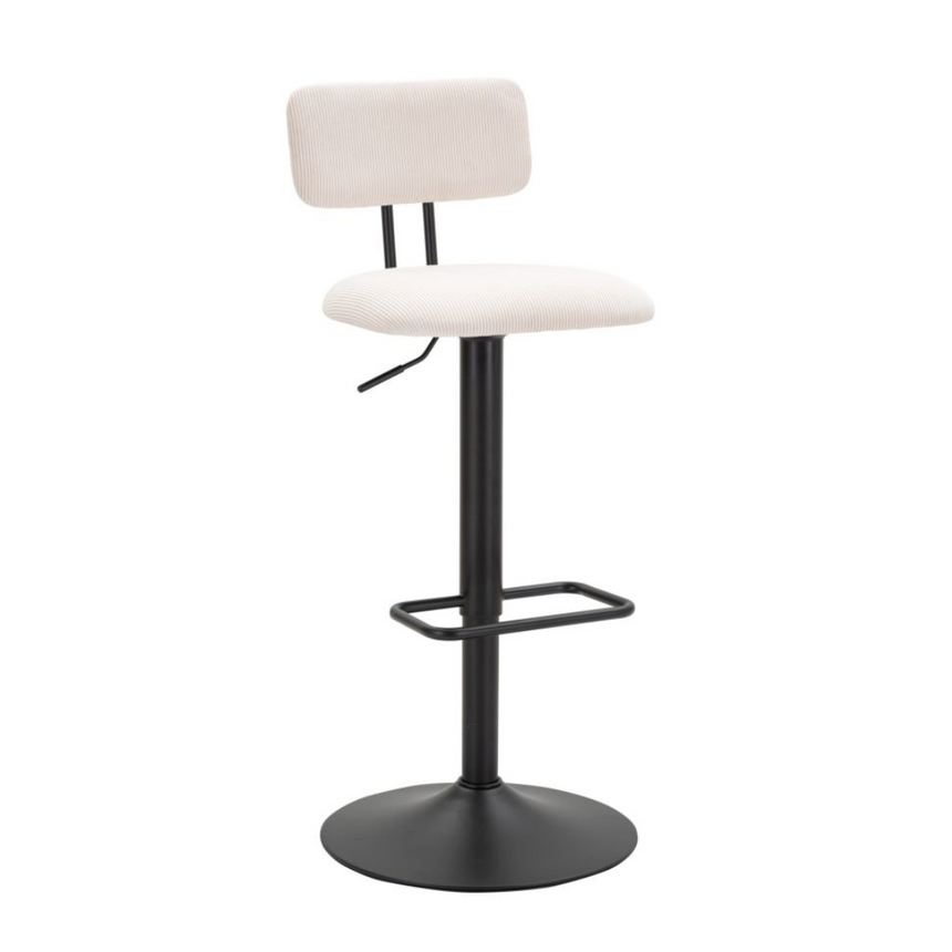 Light kordbársony bárszék szettben