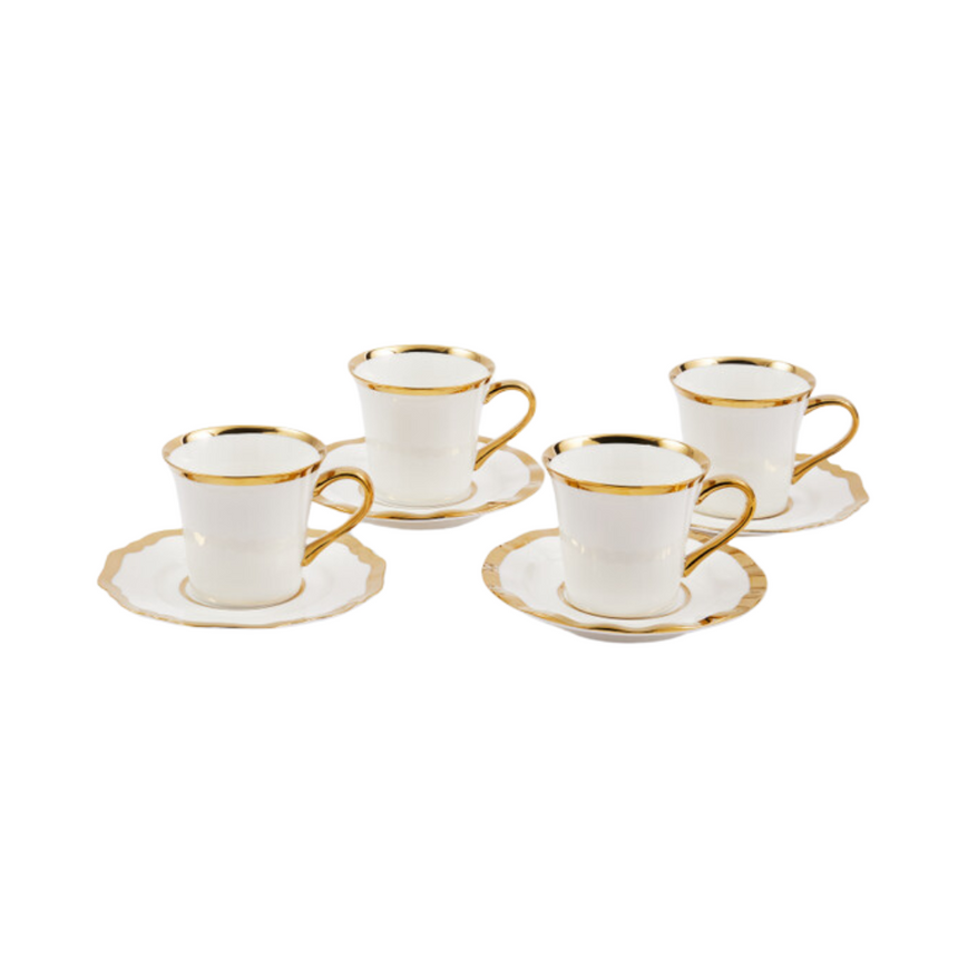 Golden Finds porcelán kávés csésze szett