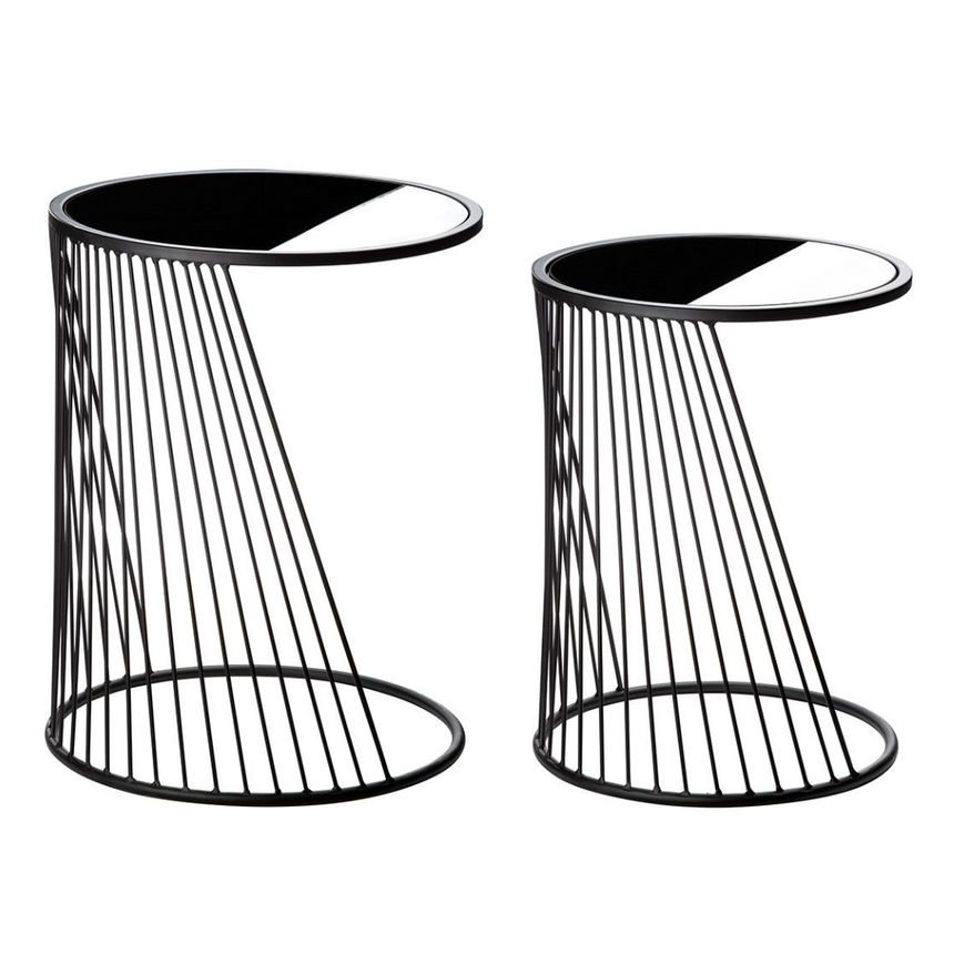 Banda glass side table set