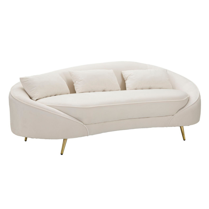 Oslo 3-seater velvet sofa