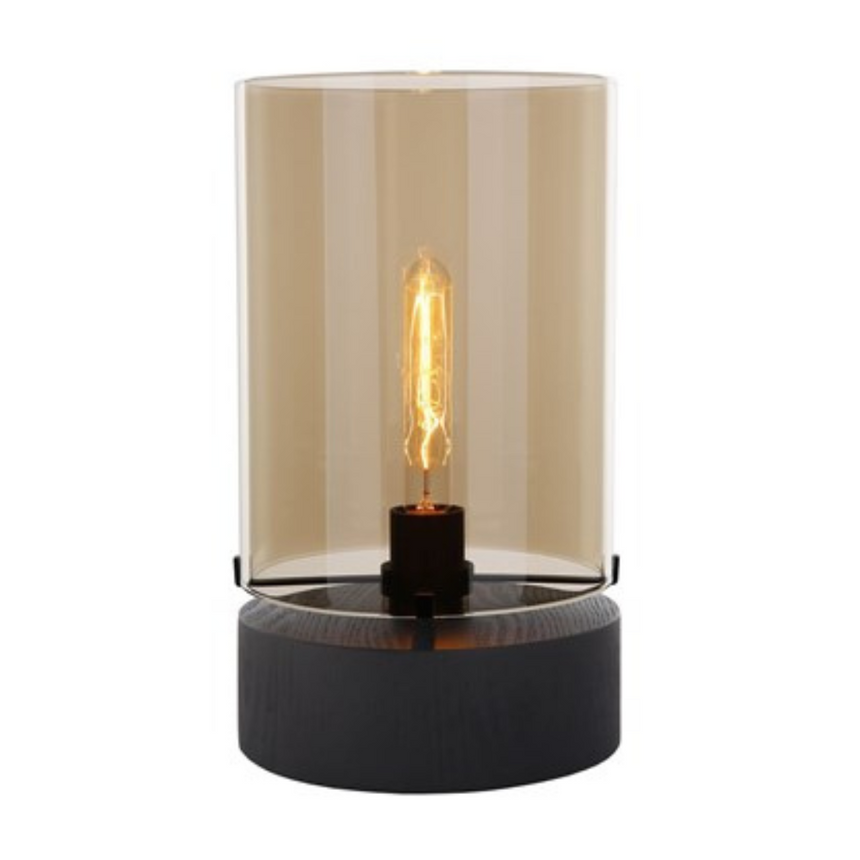 Cilinder Wood fa asztali lámpa Ø23x40