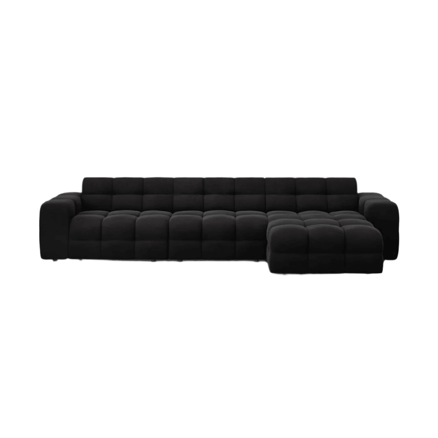 Kendal right-hand velvet corner sofa 357x173