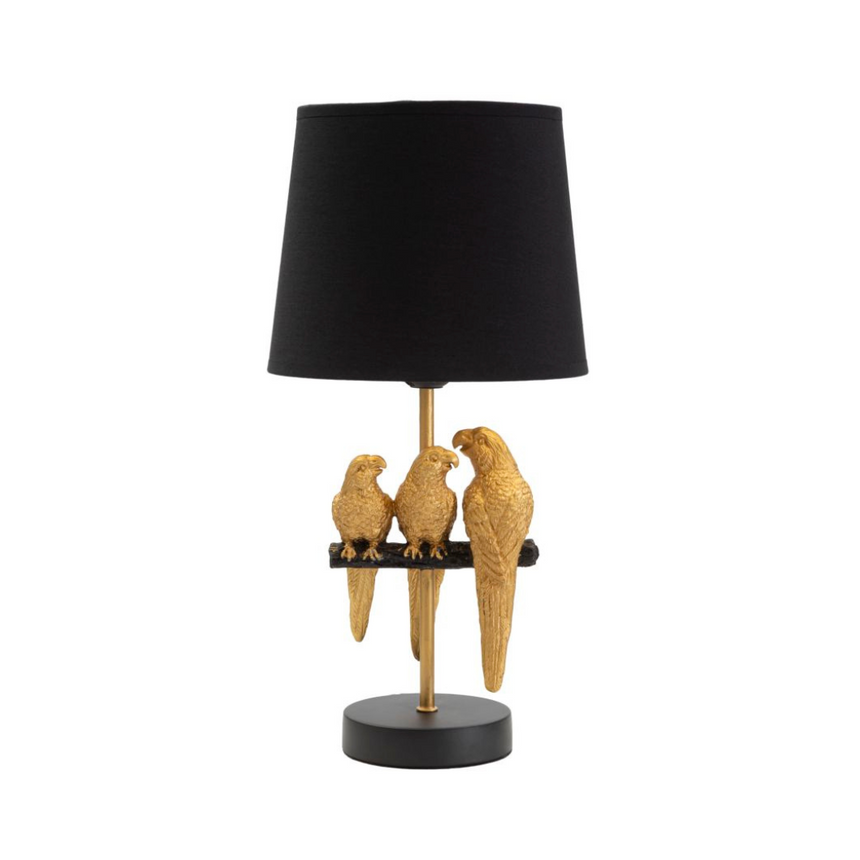 Monkey resin table lamp 34cm
