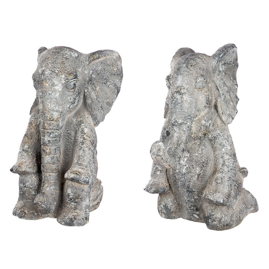 Elephant műkő kerti szobor szett