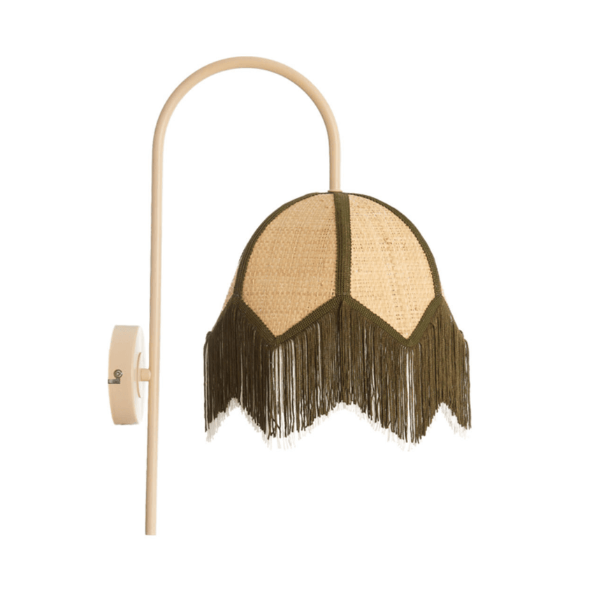 Sulina raffia wall lamp